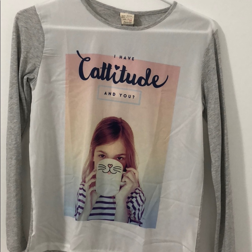 Zara Cattitude Long Sleeve